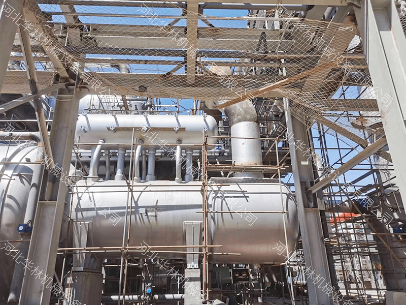 寧夏廢熱鍋爐項目現(xiàn)場